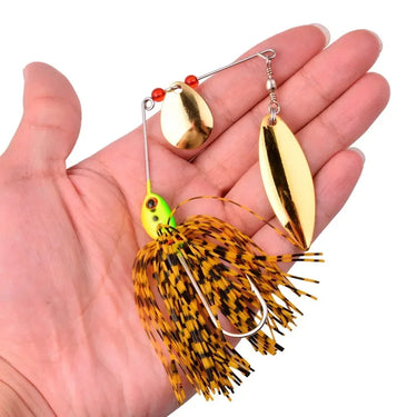 16g Spinner Bait For Brass Fishing Spoon Metal lure Jigs wobbler Hard Bait Spinnerbait Fishing Tackle