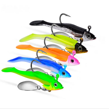 1pc High-Performance Lead Jig Head Crank Hooks for Soft Worm Wobbler Lure Fishing - 9g to 15g - for Catching More Fish