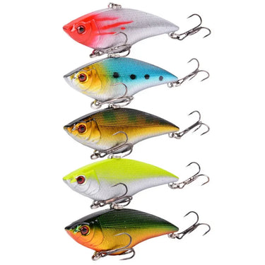 16g-0.56oz Hard VIB Lures 7CM-2.76in Fishing Bait Treble Hooks Sinking Crankbait Fishing Tackle