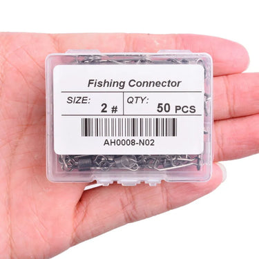 Stainless Steel Fishing Connector Pin Bearing Rolling Swivel Snap Pins Pike Fishing Tackle Accessories Fishhook Lure Swivels Set