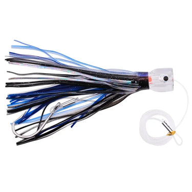 96g Resin Head Octopus Soft Skirt Lure Deep Sea Boat Fishing Big Trolling Bait for Tuna Wahoo Fast Sinking