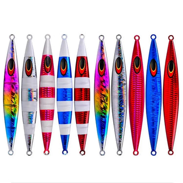 Sinking Saltwater Metal Luminous Deep-sea Boat Fishing Jigging Lure Long Cast Metal Jig Fishing Lures Sea Fishing Jigs