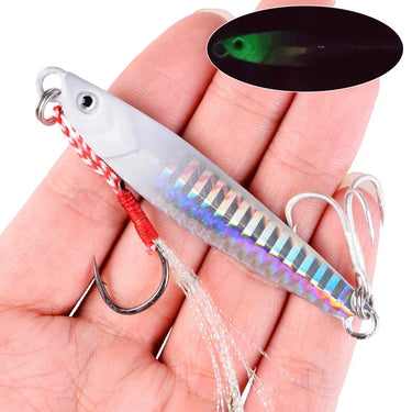 Metal Cast Jig Spoon Lures 7g-10g-14g-17g-21g-28g-40g Shore Casting Jigging Spoon Saltwater Sea Bass Fishing Lure Tackle