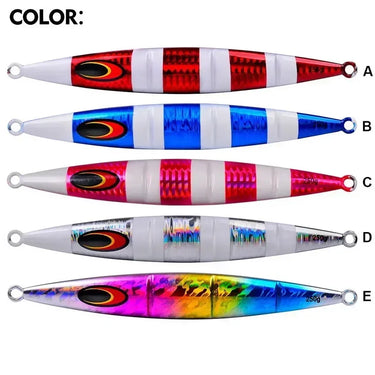 Sinking Saltwater Metal Luminous Deep-sea Boat Fishing Jigging Lure Long Cast Metal Jig Fishing Lures Sea Fishing Jigs