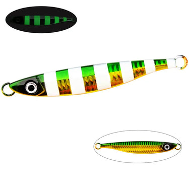 Metal Blade Type Deep Sea Fast Sinking Lure With Hook 40g 60g 80g Fishing Lure Artificial Seabass Hard Winter Jigging Lure