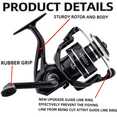 Ball Bearings 10KG Max Drag Spinning Reel Durable Metal Body Freshwater Saltwater Fishing Reel Fishing Reel