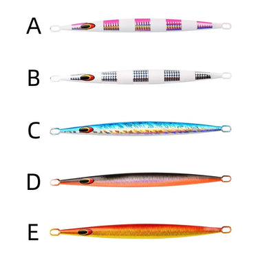 Metal Luminous Jigging Bait 80/120/160/200g Fast Sinking Lure Artificial Hard Bait Deep Sea Boat Fishing Fake Bait Tackle