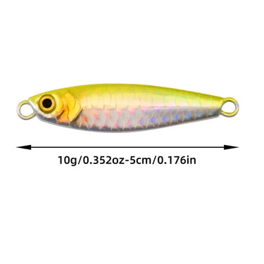 Japan Metal Cast Jig Lure 10g Shore Casting Jigging Lures Pesca Fish Sea Bass Fishing Lure Artificial Bait Tackle
