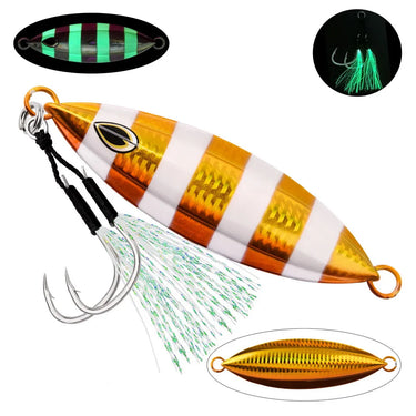 Fast Sinking Metal Spoon Jig Fishing Lure,40/60/80/100/150/200g Fishing Lure for Freshwater and Saltwater,Outdoor Fishing