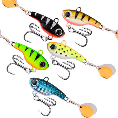5g 8g 11g 14g 20g Spinner Bait Metal VIB Fishing Lure Rotating Tail Vibration Sequins Japan Wobbler Trolling Bait Pesca