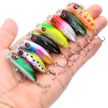 Mini Minnow Fishing Lures Slow Sinking 4.1cm 2.9g Wobbler Artificial Plastic Hard Bait for Bass Fishing in Mixed Colors