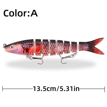 18g 13.5cm Wobblers For Fishing Artificial Bait Hard Multi Jointed Swimbait Crankbait Lifelike Fishing Lure Tackle