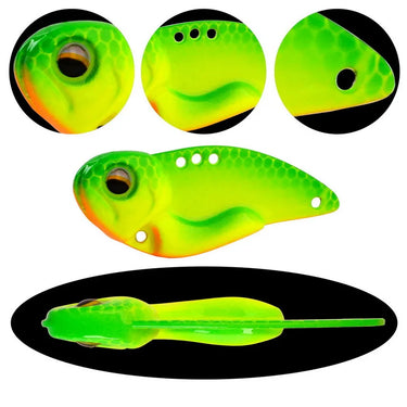 8g/10g/14g/19g Metal Vib Blade Lure Sinking Vibration Baits 3D Eyes Artificial Vibe for Fishing Bass Pike Perch