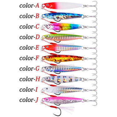 Metal Cast Jig Spoon Lures 7g-10g-14g-17g-21g-28g-40g Shore Casting Jigging Spoon Saltwater Sea Bass Fishing Lure Tackle
