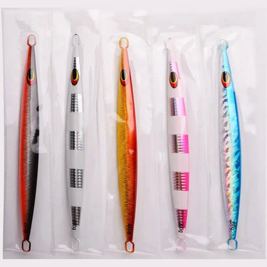 Metal Luminous Jigging Bait 80/120/160/200g Fast Sinking Lure Artificial Hard Bait Deep Sea Boat Fishing Fake Bait Tackle