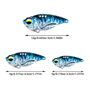 Metal Sinking Lipless Crankbait Blade VIB 3g 7g 10g 15g 20g Cicada Wobblers Baits Tackle For Bass Pike Perch Fishing Lures