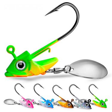 1pc High-Performance Lead Jig Head Crank Hooks for Soft Worm Wobbler Lure Fishing - 9g to 15g - for Catching More Fish