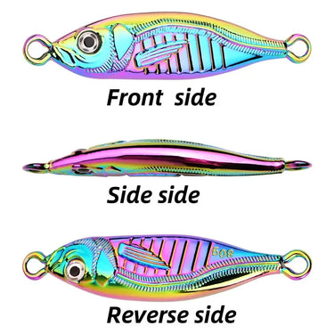 7g 10g 15g 20g 30g 60g 80g Sea Fishing Slow Pitch Jig Metal Jigging Dart Jig Spoon Artificial Bait Jig Saltwater Fishing Lure