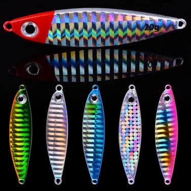 Metal Jig Fishing Lure Bass Fishing Jigs Weights 7-30g Holographic Trolling Saltwater Lures Artificial Fish Tackle Pike