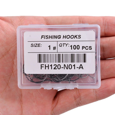 100pcs/Box Fishing Hooks Set Barbed Single Circle Carp Hook High Carbon Steel Sea Fishinhook Fly Fishing Accessories Tackle