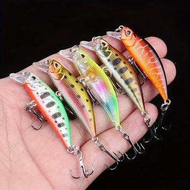 Mini Sinking Minnow Wobblers Fishing Lures 5.8cm 5.1g Trout Artificial Hard Bait Jerkbait Crankbait Bass Fishing Tackle