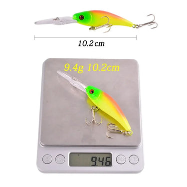 10.2cm 9.4g Crankbait Fishing Lure Artificial Crank Hard Bait Plastic Lifelike Swimbait Fishing Wobbler Japan Fish Lures