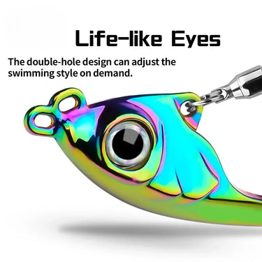 Hard Spinner Bait 7/10/15/20g Metal Vib Fishing Lure Trolling Rotating Spoon Wobbler Sinking With Sequin Pesca For Bass Pike