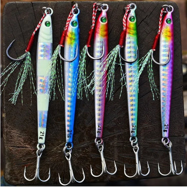 Slow Long Metal Jig Fishing Lure 7-10-14-17-21-28-40g Cast Jigging Spoon Artificial Shore Fish Bait Sea Bass Fishing
