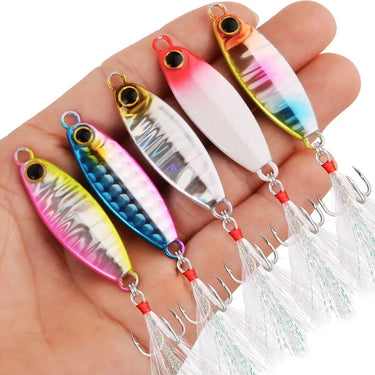 New 3D Printing Cast Jig Lure 10g Slow Metal Jig Trout Tuna Bass Shore Casting Jigging Spoon Sea Fishing Jigging Lure