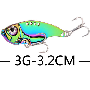 Metal VIB 3/7/10/15/20G Fishing Lure Vibration Spoon Colorful Hard Baits Crankbait Wobbler Swimbait Cicada VIB Tackle