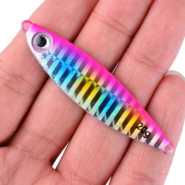 Metal Jig Fishing Lure Bass Fishing Jigs Weights 7-30g Holographic Trolling Saltwater Lures Artificial Fish Tackle Pike