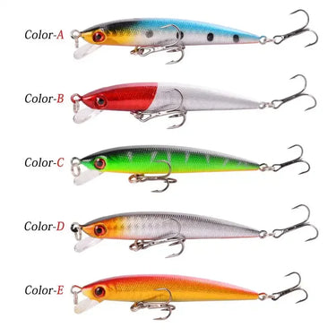 9cm 6g Minnow Fishing Lures Wobbler Hard Baits Crankbaits ABS Swimbait  Artificial Lure for Bass Pike Fishing Tackle