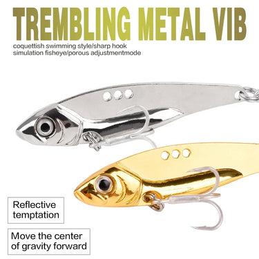 Metal Vib Blade Lure 7/10/12/14/15/18/25G Sinking Vibration Baits Vibe Swimbait For Bass Pike Fishing Blue Silver Pesca Lures