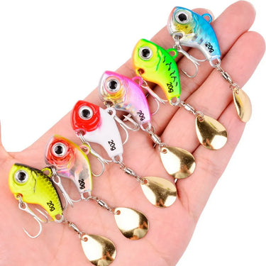 5g -20g Rotating Metal VIB Vibration Bait Spinner Spoon Fishing Lures Jigs Trout Winter Fishing Hard Baits Tackle Pesca