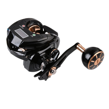 6+1BB Line Counter Baitcasting Reel Digital Display Electronic Fishing Wheel Trolling 6.4:1 Ratio 10kg Max Drag Casting Reels