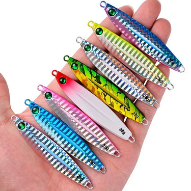 Metal Cast Jig Spoon 7g-10g-14g-17g-21g-28g-40g Casting Jigging Fish Sea Bass Fishing Lure Tackle