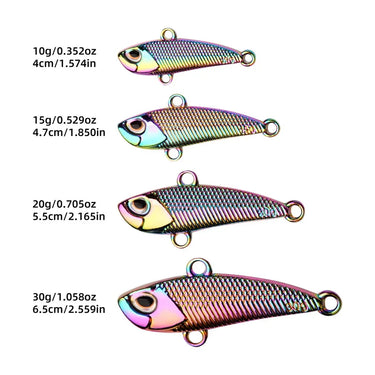 Silvery Golden Colorful Spoon Jigging Lure Metal Treble Hook Casting Blade Spinner Trolling Spoonbait Fishing Tackle Lures