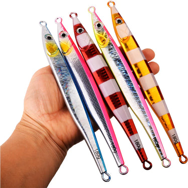 Metal Cast Jig Spoon 60g 80g 100g 180g Shore Casting Jigging Fish Sea Bass Fishing Lurrtificial Shore Metal Bait Sea Tackle