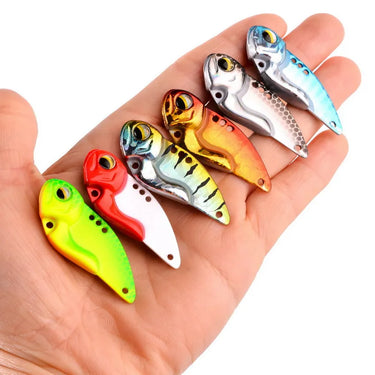 8g/10g/14g/19g Metal Vib Blade Lure Sinking Vibration Baits 3D Eyes Artificial Vibe for Fishing Bass Pike Perch