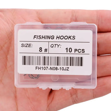 10Pcs 1# 2# 4# 6# 8# 10# Black Fishing Hook High Carbon Steel Treble Overturned Hooks Fishing Tackle Round Bend Treble For Bass