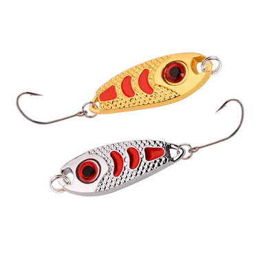 Mini Metal Lure 1.5g 2.5g 3.5g Hard Bait Red Point Fly Fishing Tackle Wobblers Isca Artificial Spoon Fishing