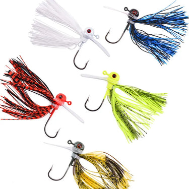 3D Eye Jig Head Spinner Bait Fishing Lure 10g/14g /18g  For Bass Fishing Snag-Free Design Swim Jigs Bass Finesse Jig