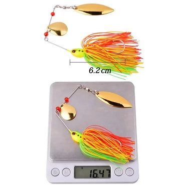 16g Spinner Bait For Brass Fishing Spoon Metal lure Jigs wobbler Hard Bait Spinnerbait Fishing Tackle