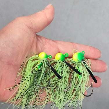 10G/14G/20G Football Jig Spinner Bait Weedless Jig Chatter Bait Fishing Lure Chatterbait Wobbler For Bass Fishing Tackle