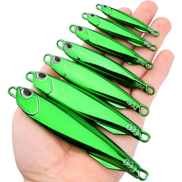 Metal Jig Bait 7g-80g Mackerel Artificial Fishing Lure Sinking Far Casting Jigging Bait Spoon Spinnerbait