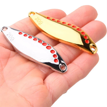 Spoon Spinner Metal Leech Fishing Lure Hard Baits Sequin Wobbler for Pike Trout Bass Tackle with Hook and No hook