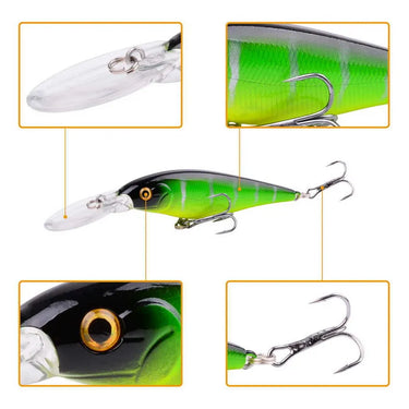 Minnow Fishing Lure 11cm 10g Floating Hard Wobbler Bait Crankbait Carp Striped Bass Pesca Fishing Tackle SwimBait