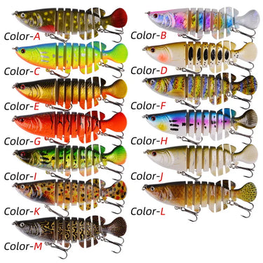 10.5cm 18.5g Sinking Wobblers Fishing Lures Jointed Crankbait Swimbait 8 Segment Hard Artificial Bait For Fishing Tackle Lure