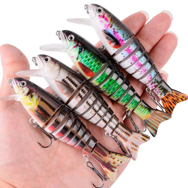 Jointed Multi Sections Fishing Lure 11cm 17g Wobbler Crankbait Artificial Hard Bait Swimbait Trolling Carp Fishing Tackle