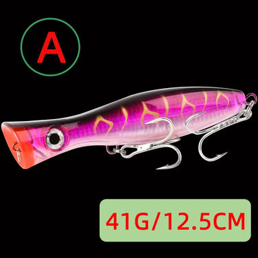 Realistic Top Water Popper Fishing Lure for Bass Carp and More Durable Hard Bait 41g/83g Perfect Addition To Your Tackle Box